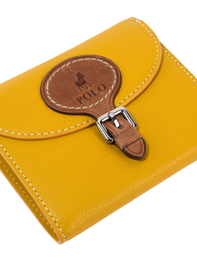 Polo Benton Compact Purse | Mustard