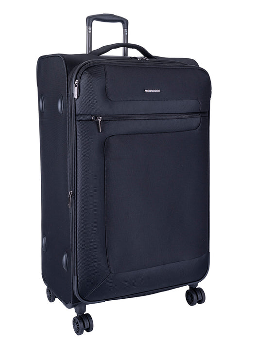 Voyager Istria Large 4 Wheel Trolley Case | Black