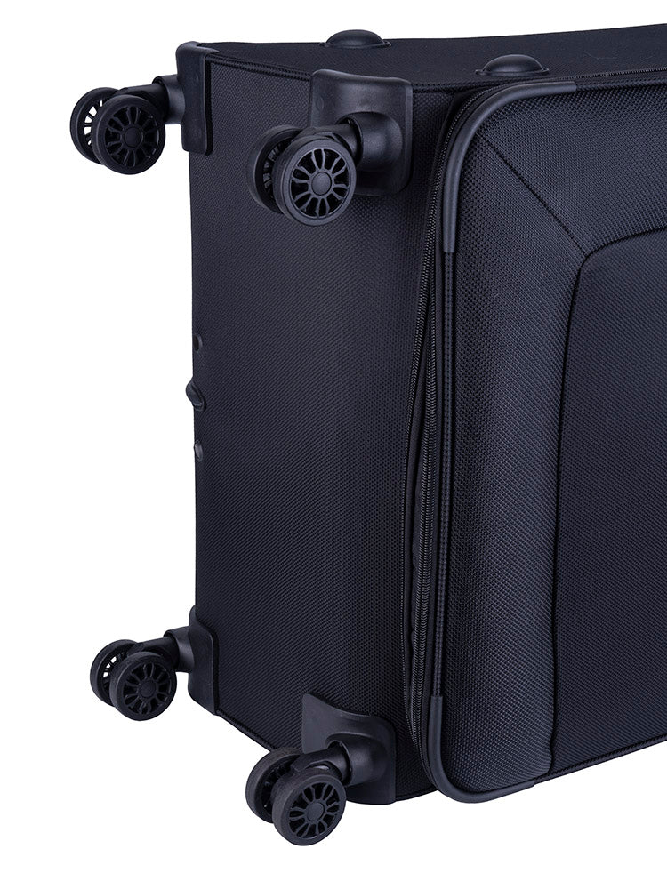 Voyager Istria Large 4 Wheel Trolley Case | Black