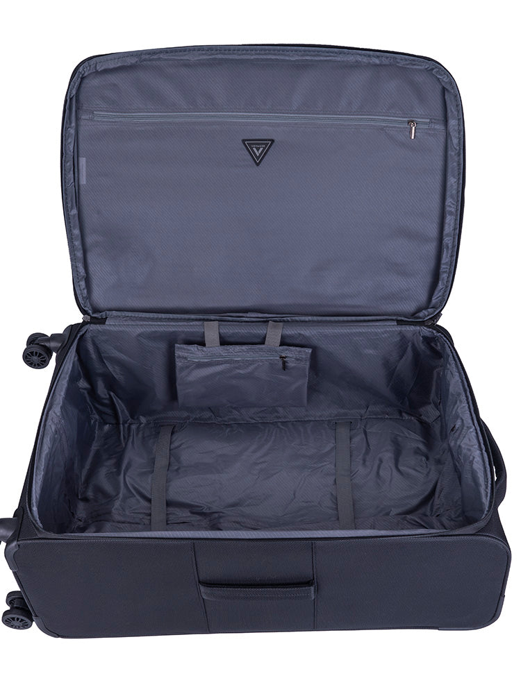 Voyager Istria Large 4 Wheel Trolley Case | Black