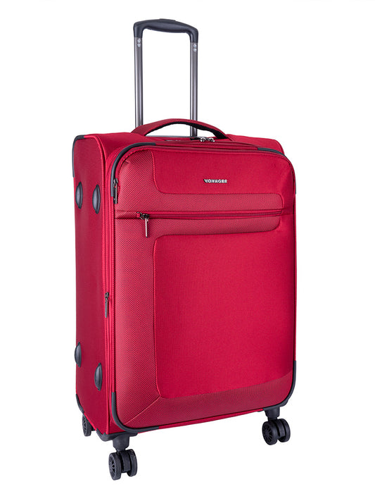 Voyager Istria Medium 4 Wheel Trolley Case | Red