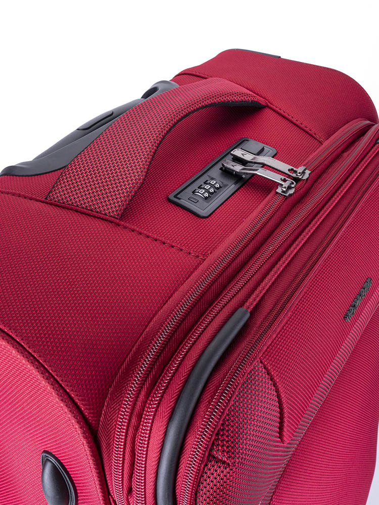 Voyager Istria Medium 4 Wheel Trolley Case | Red