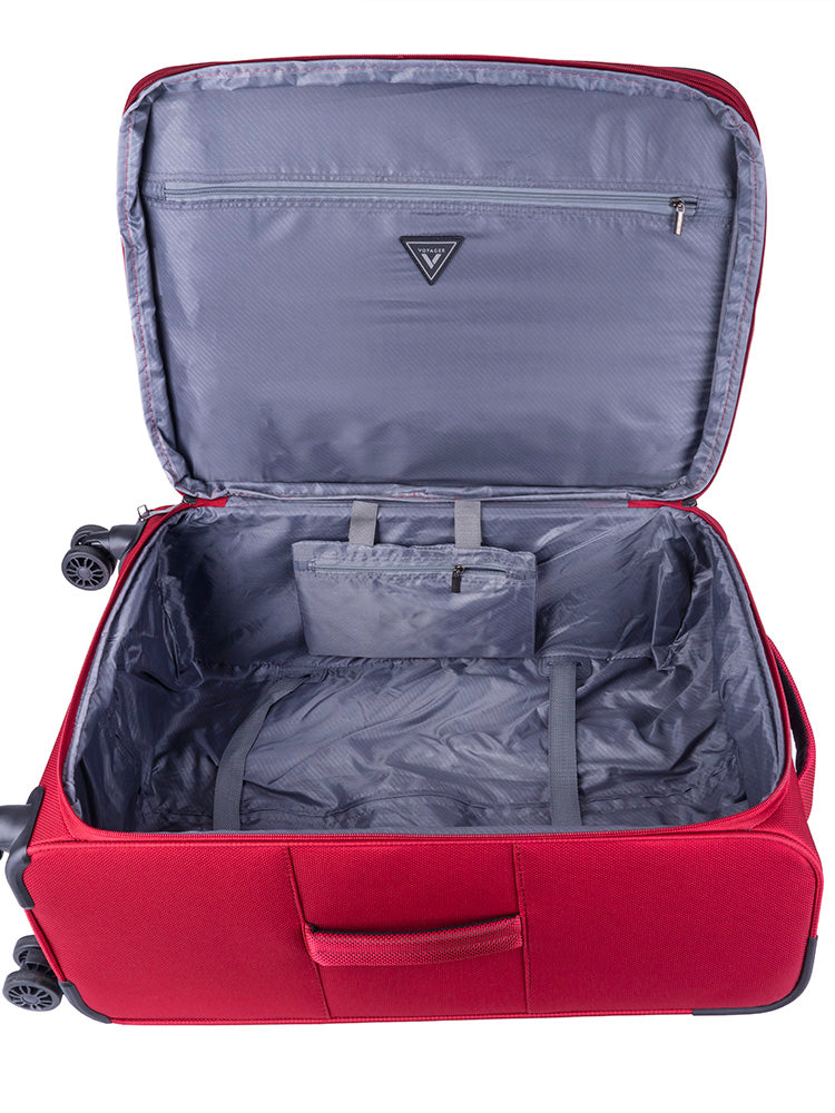 Voyager Istria Medium 4 Wheel Trolley Case | Red