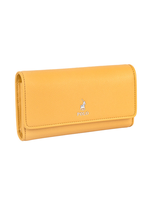 Polo Lyon Trifold Purse | Yellow