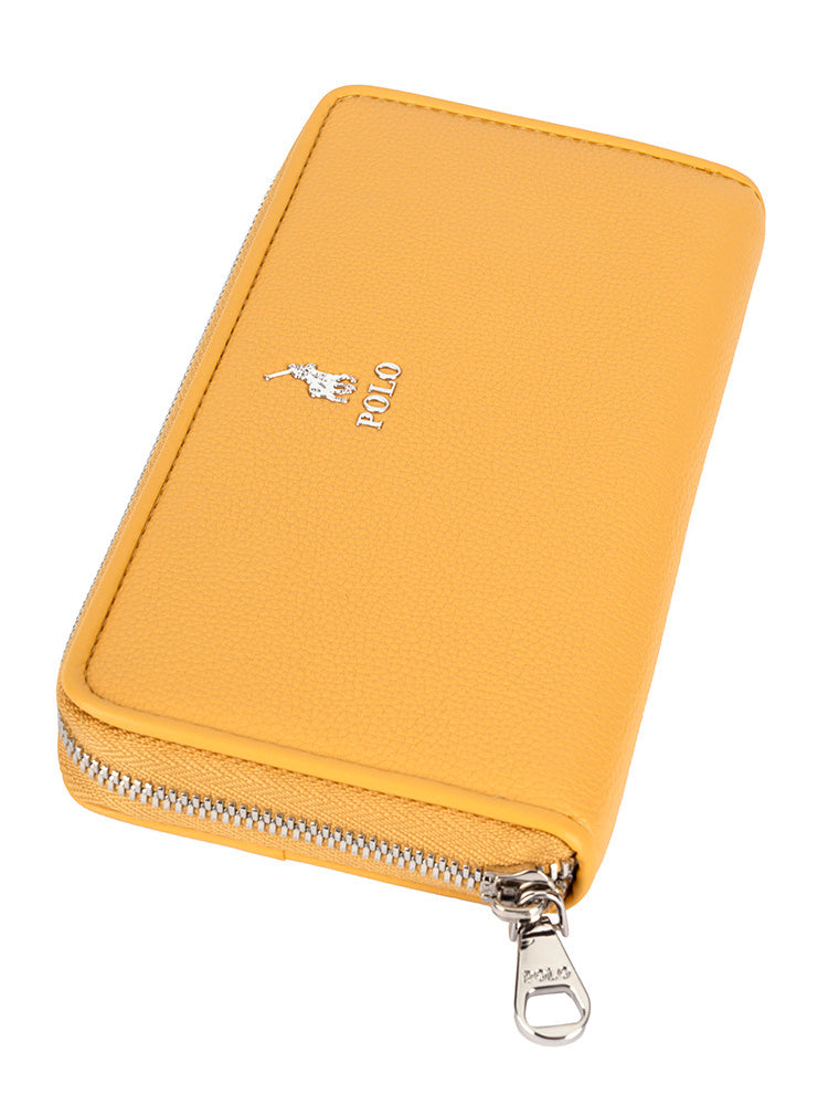 Polo Lyon Zip Around Purse | Yellow