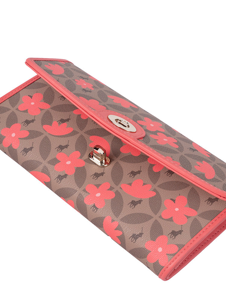 Polo Meadow Clutch Purse | Coral