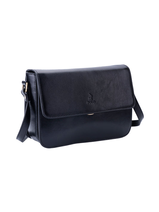 Polo Vega Flapover Sling | Black