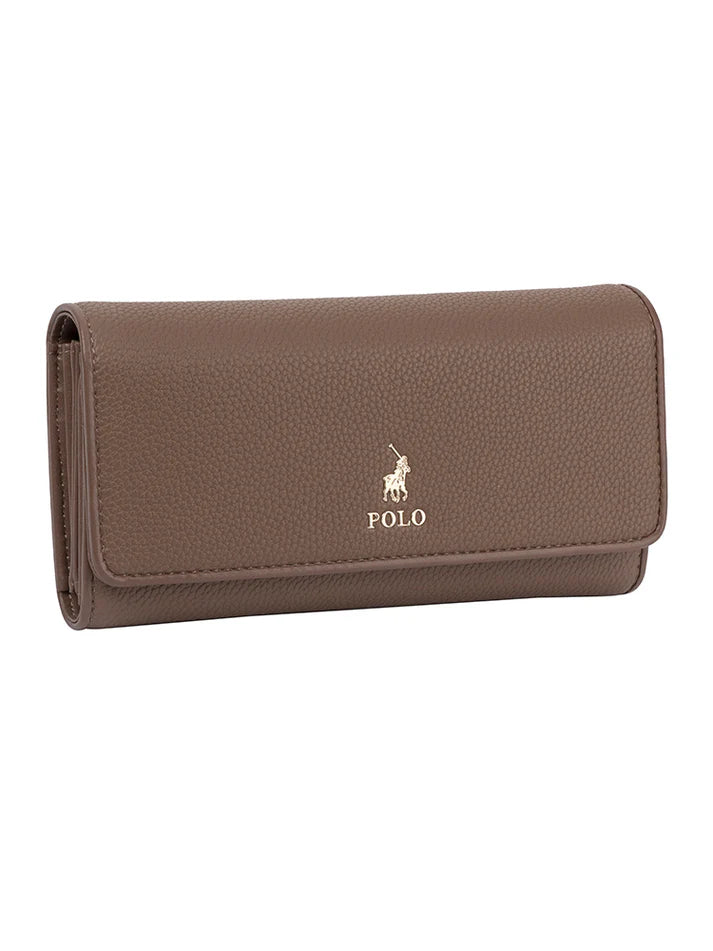 Polo Lyon Trifold Purse | Taupe
