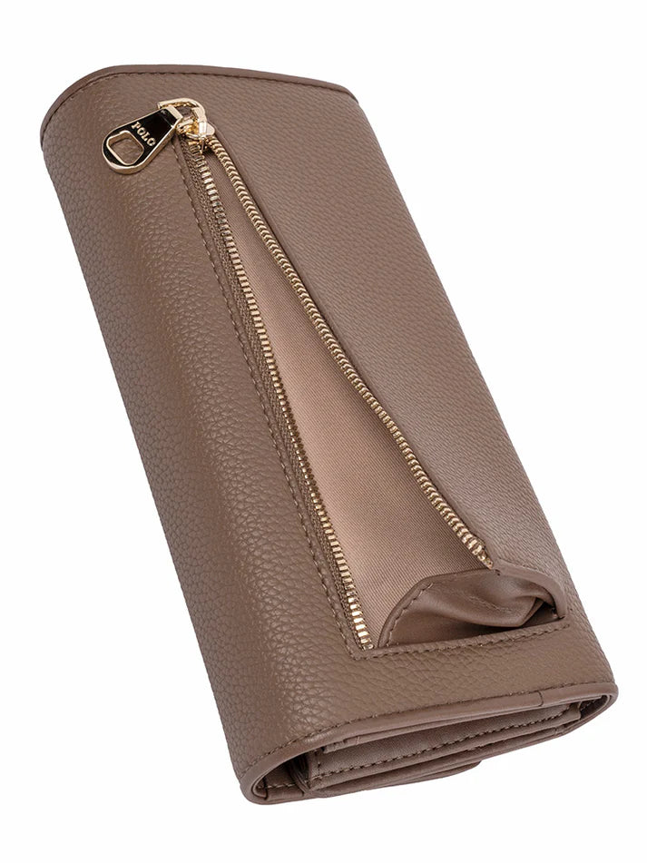 Polo Lyon Trifold Purse | Taupe