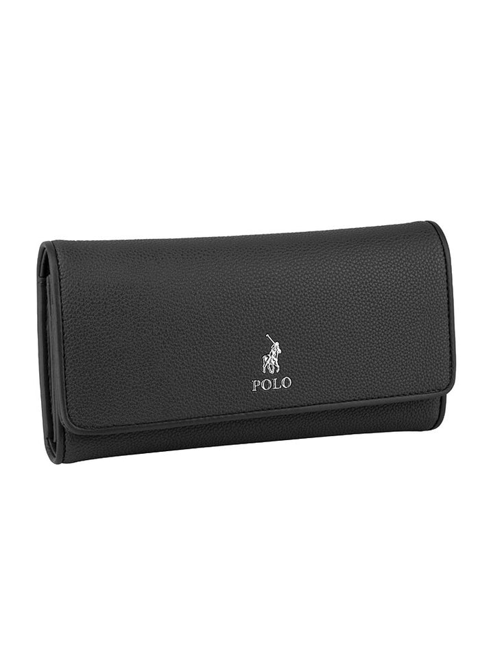 Polo Lyon Trifold Purse | Black
