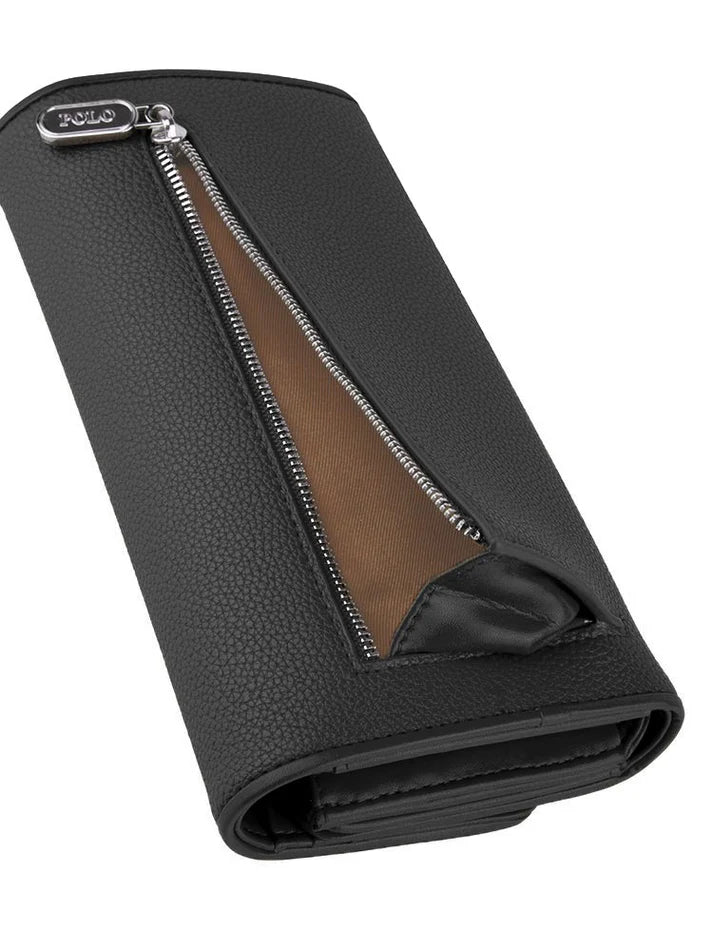 Polo Lyon Trifold Purse | Black