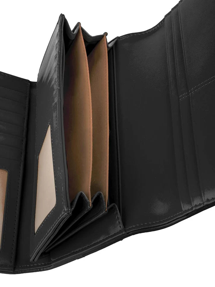 Polo Lyon Trifold Purse | Black