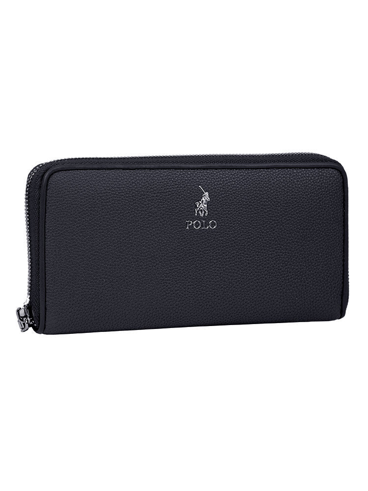 Polo Lyon Zip Around Purse | Black