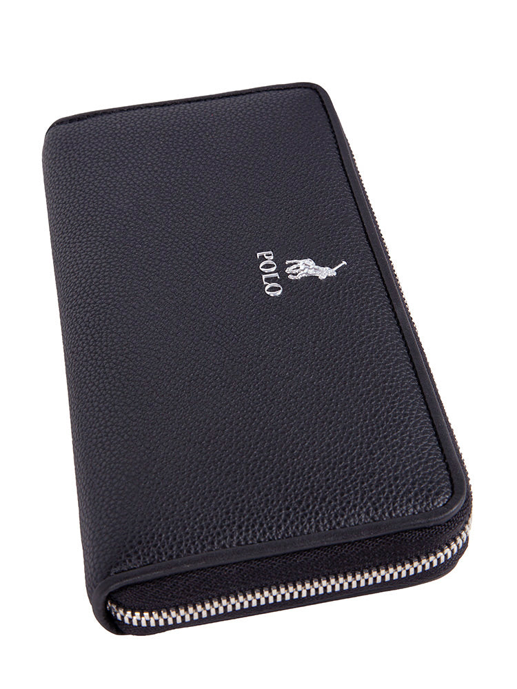 Polo Lyon Zip Around Purse | Black