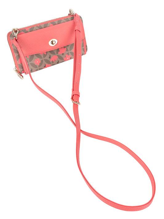 Polo Meadow Phone Sling | Coral