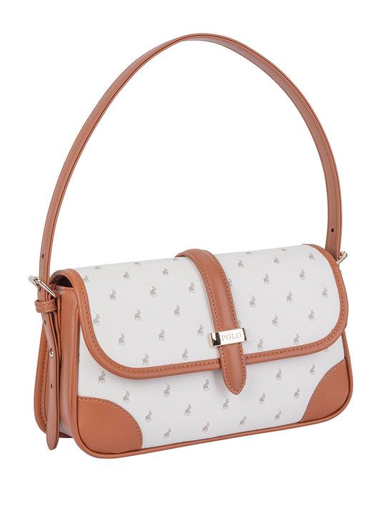 Polo Kelsey Flapover Shoulder Bag | Grey