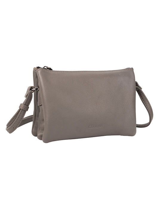 Cellini Diva Tuscany Multi Compartment Sling | Taupe Grey