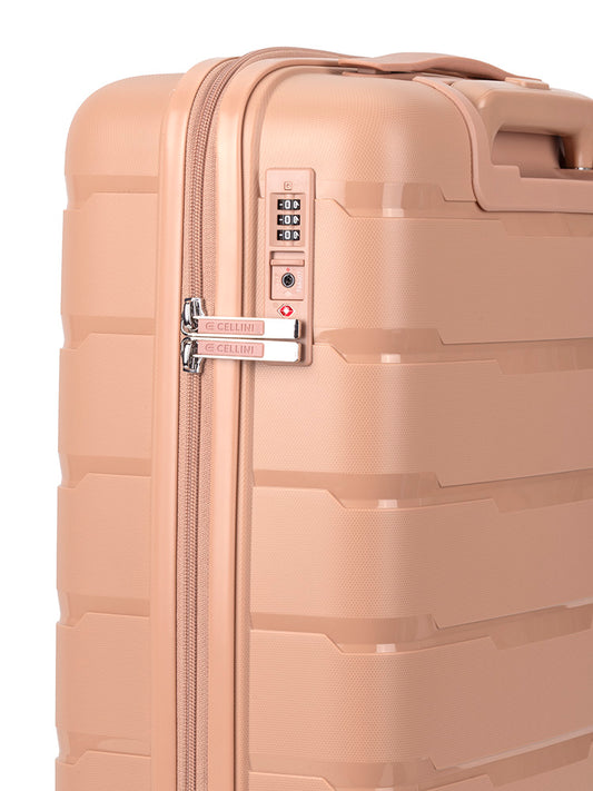 Cellini Rapido 4 Wheel Carry On Trolley | Beige