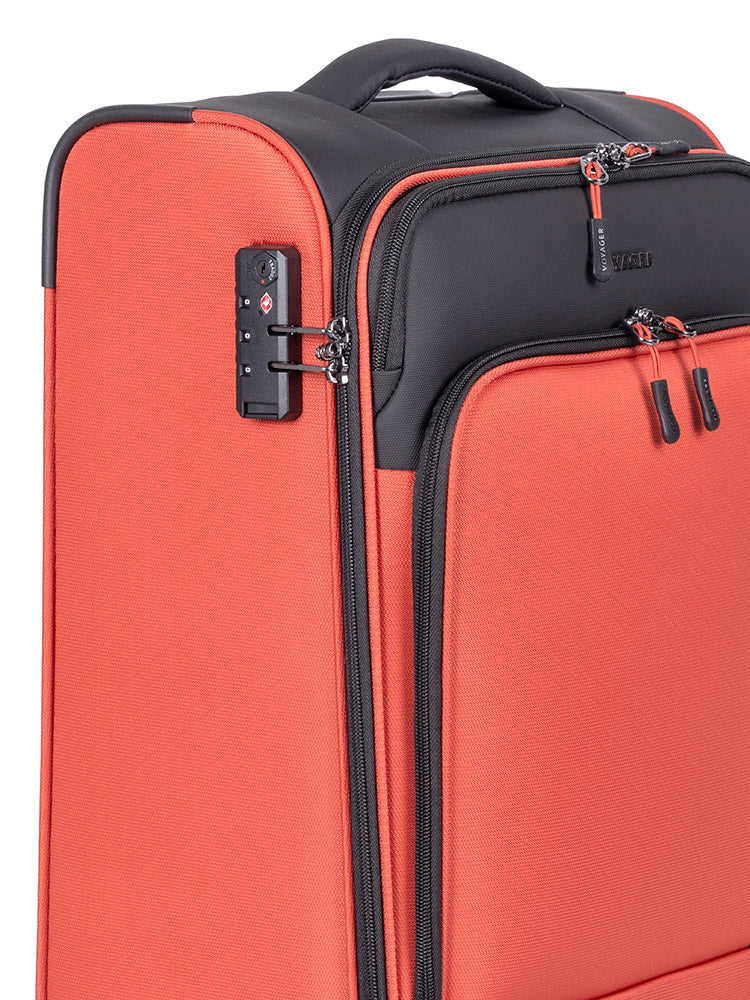 Voyager On The Go 4 Wheel Carry On Trolley | Rust