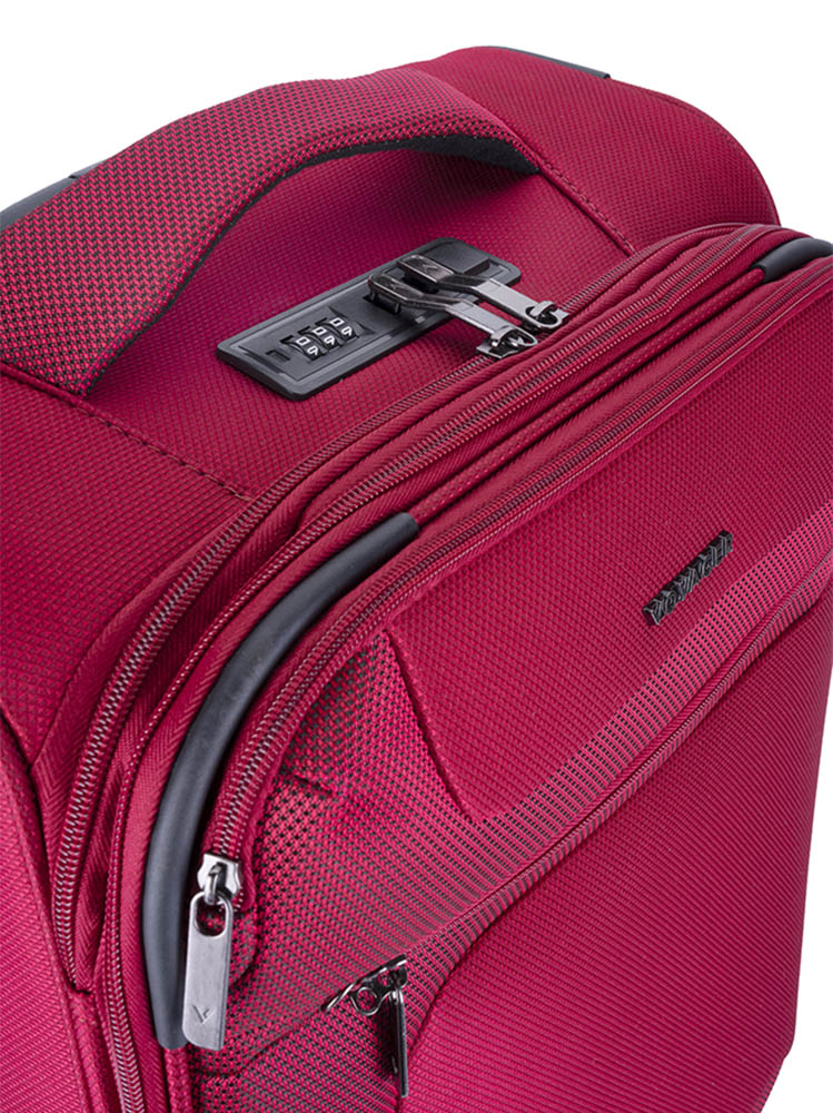 Voyager Istria 4 Wheel Carry On Trolley  | Red