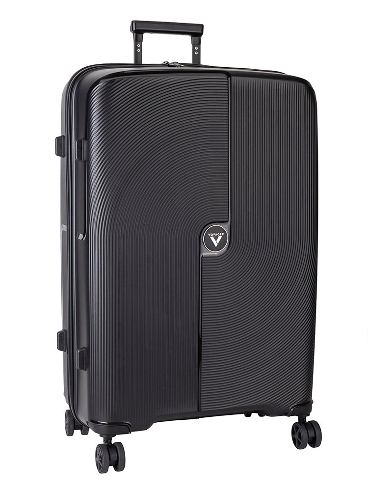 Voyager Zen Large 4 Wheel Trolley Case | Black