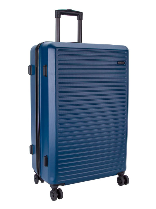 Voyager | Mahe Large 4 Wheel Trolley Case | Navy Blue