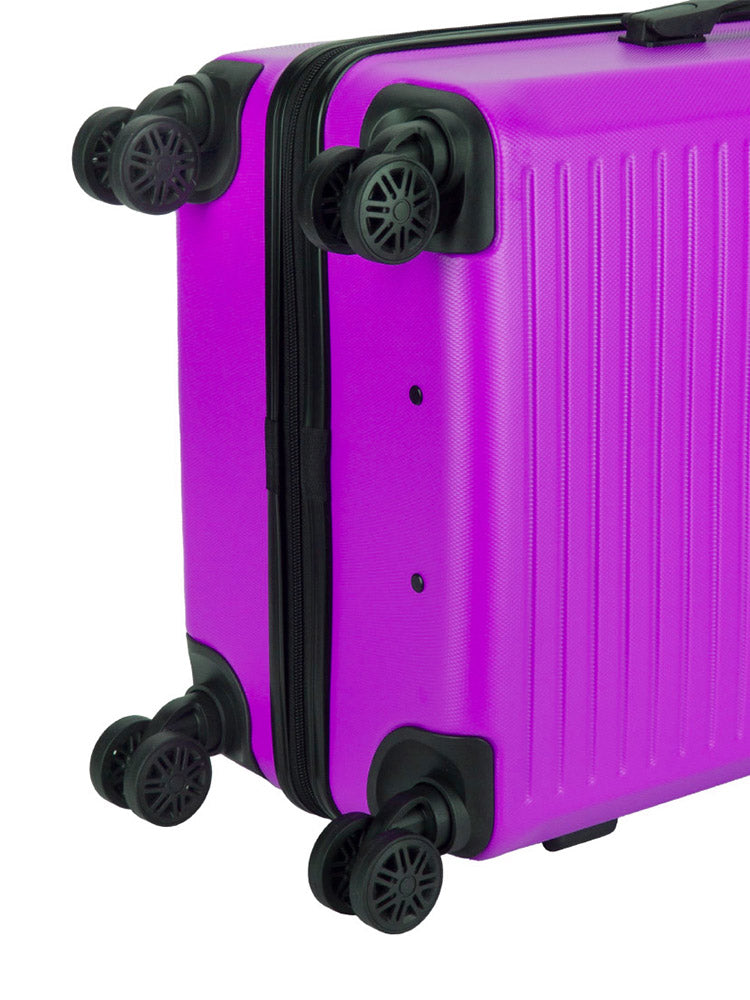 Voyager | Mahe Medium 4 Wheel Trolley Case | Purple