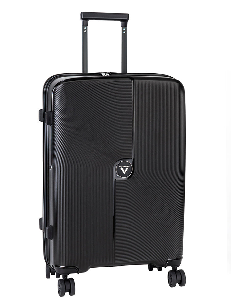 Voyager Zen Medium 4 Wheel Trolley Case | Black