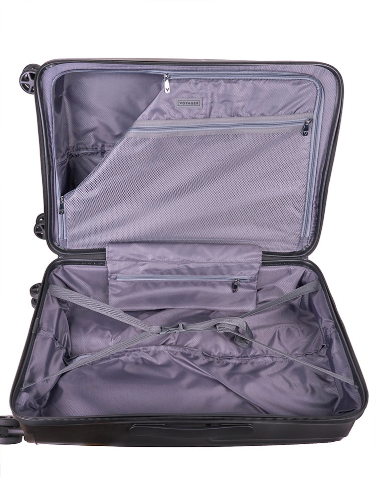 Voyager Zen Medium 4 Wheel Trolley Case | Black