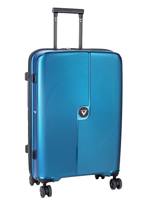 Voyager Zen Medium 4 Wheel Trolley Case | Blue