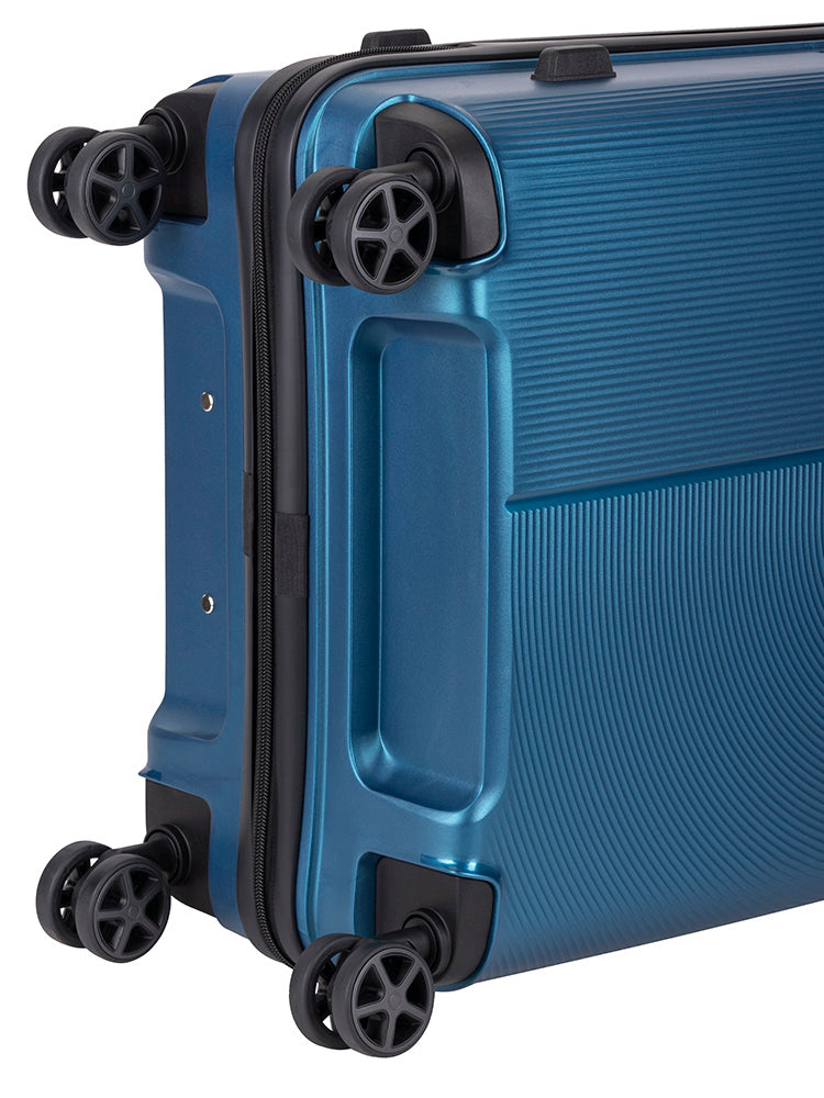 Voyager Zen Medium 4 Wheel Trolley Case | Blue