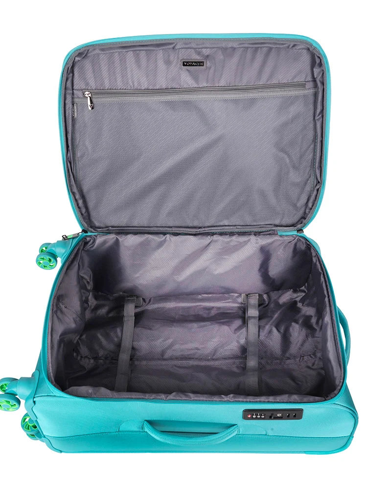 Voyager SYNERGY Medium 4 Wheel Trolley Case | TEAL