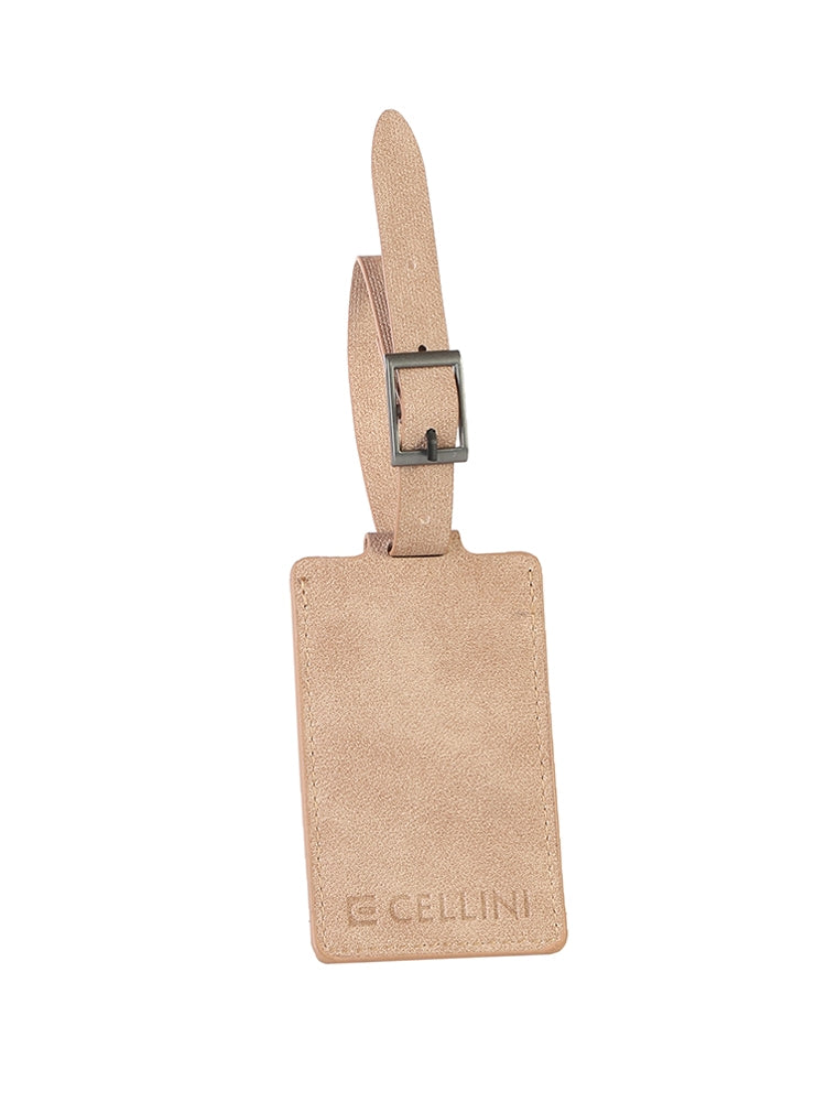 Cellini Accessories Pu Luggage Label | Tan