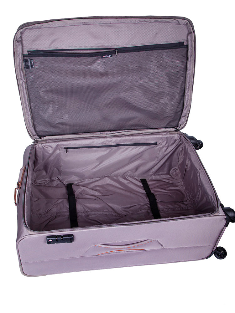 Cellini | Monte Carlo 4 Wheel Large Trolley Case | Mink