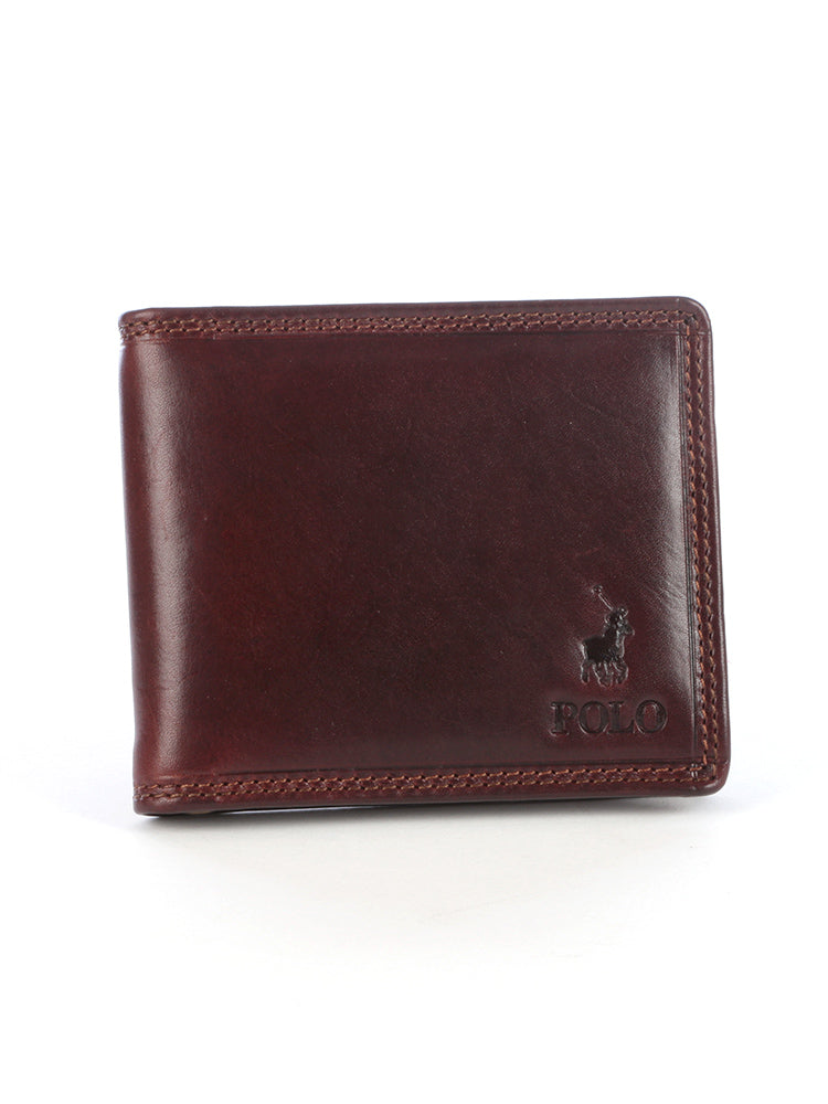 Polo | Kenya Billfold with Coin Section | Brown